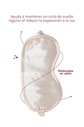 Antifaz de satin rosado